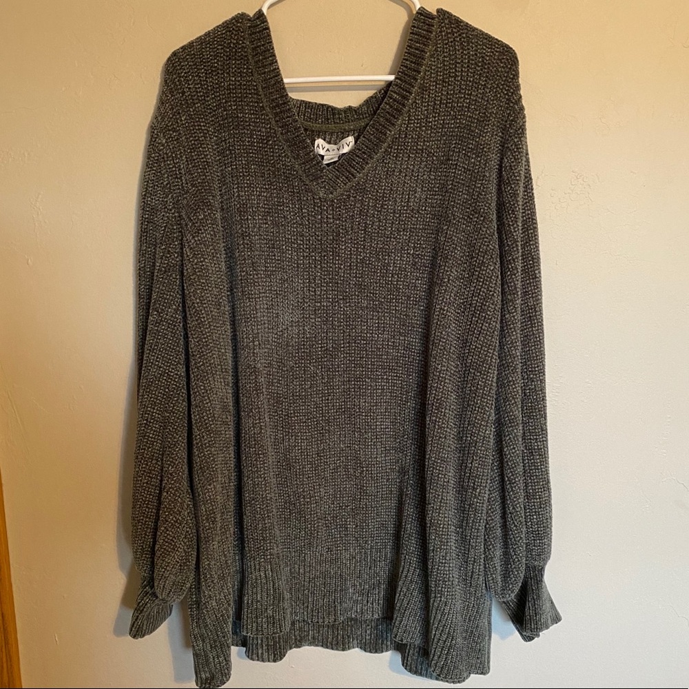 Dark green sweater